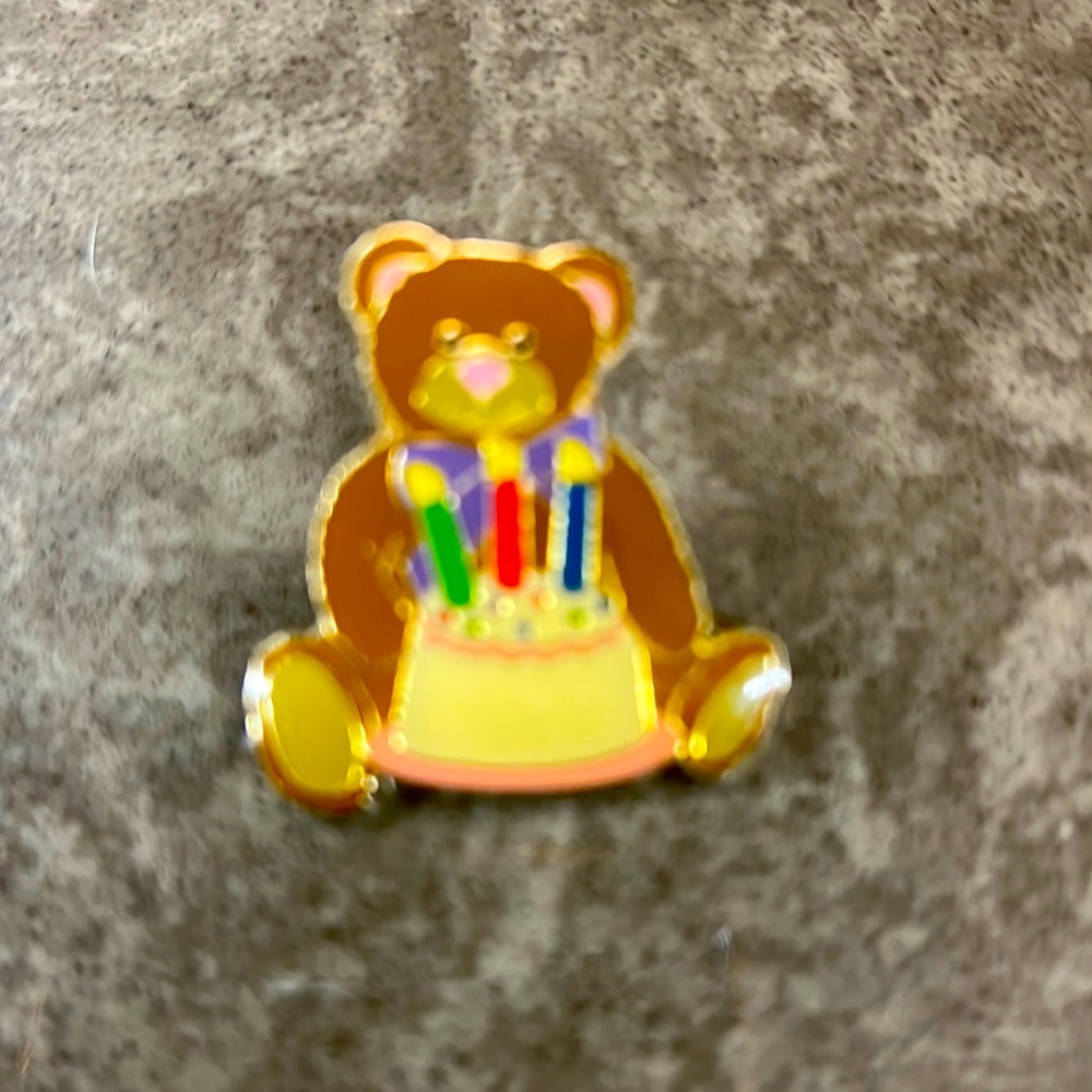 birthday bear pin